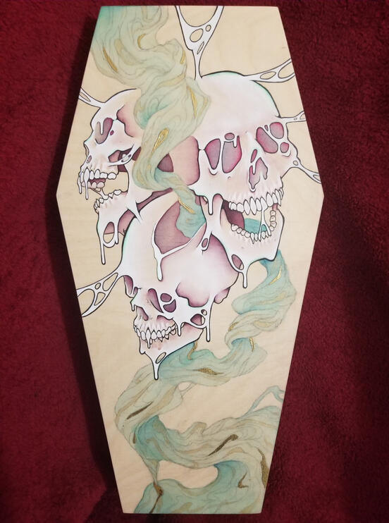 Painted Coffin Panel
